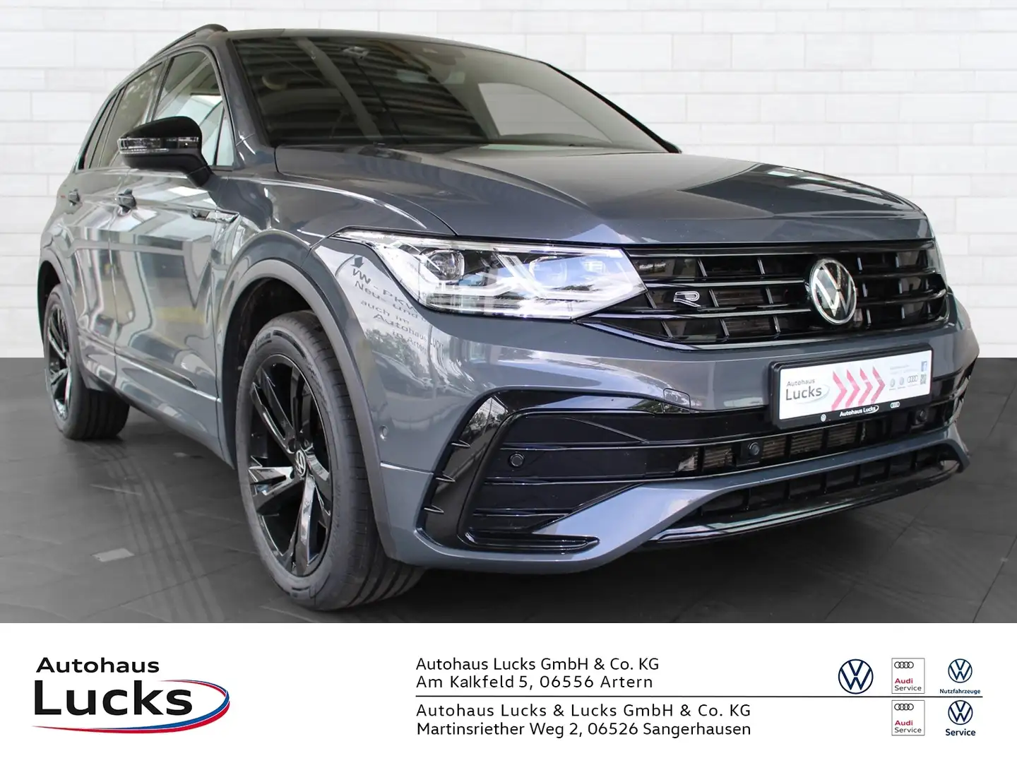 Volkswagen Tiguan 2.0 TDI R-LINE ALLRAD NAVI AHK ACC MATRIX Grijs - 1