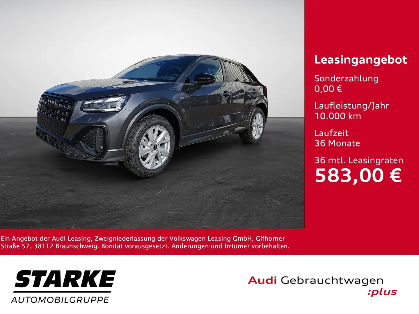 Audi Q2 35 TFSI S tronic S line NaviPlus AHK RFK Matrix... Grau - 1