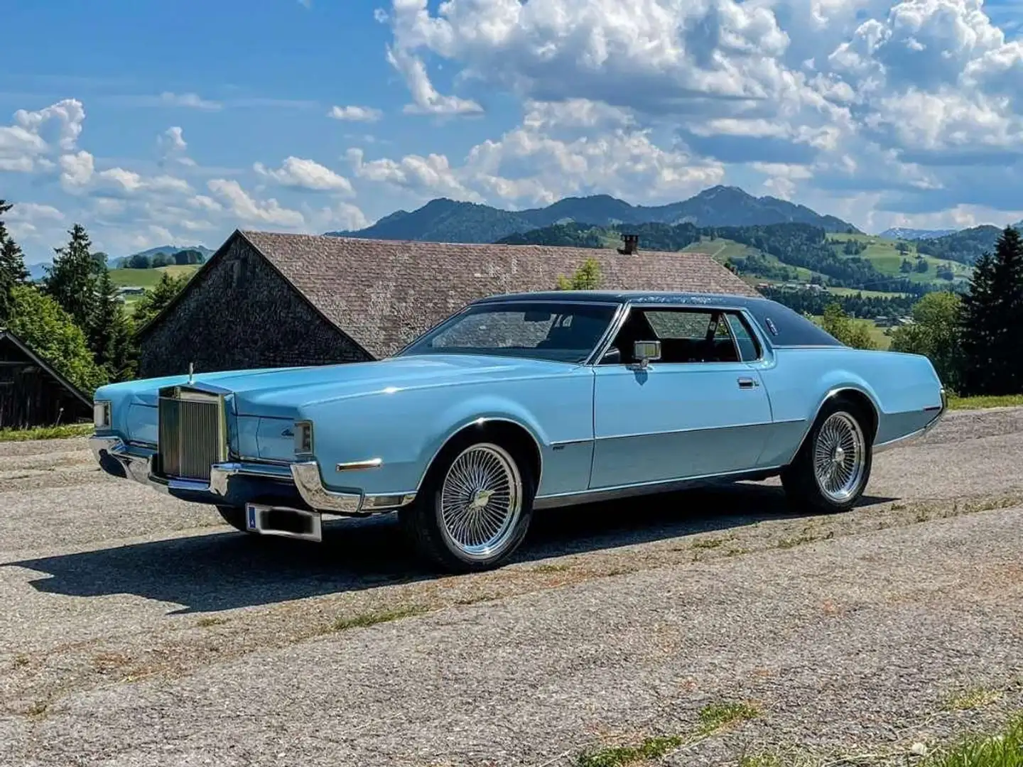 Lincoln Continental Mark IV Top Azul - 1