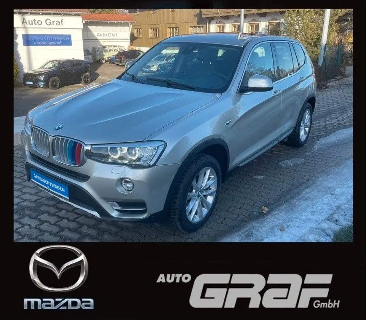 BMW X3 xDrive 20d xLine Leder Xenon Sthzg. Pano AHK Argent - 1
