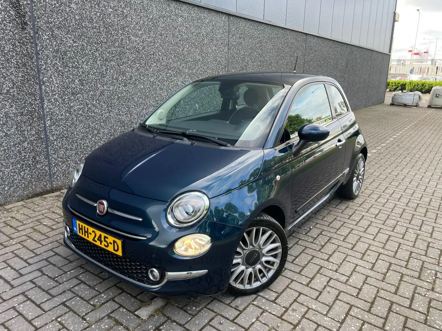 Fiat 500 0.9 TwinAir Turbo Lounge/Dealer onderh/PANO/NAVI Bleu - 2