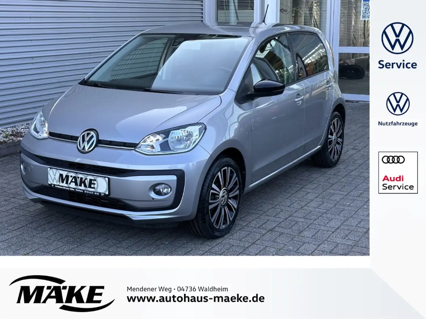 Volkswagen up! 1.0, Sound UP!, Tempomat, SHZ, Klimaanlage, Plateado - 1