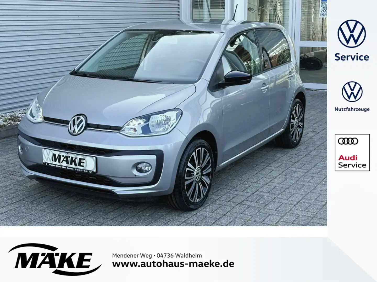 Volkswagen up! 1.0, Sound UP!, Tempomat, SHZ, Klimaanlage, Silber - 1