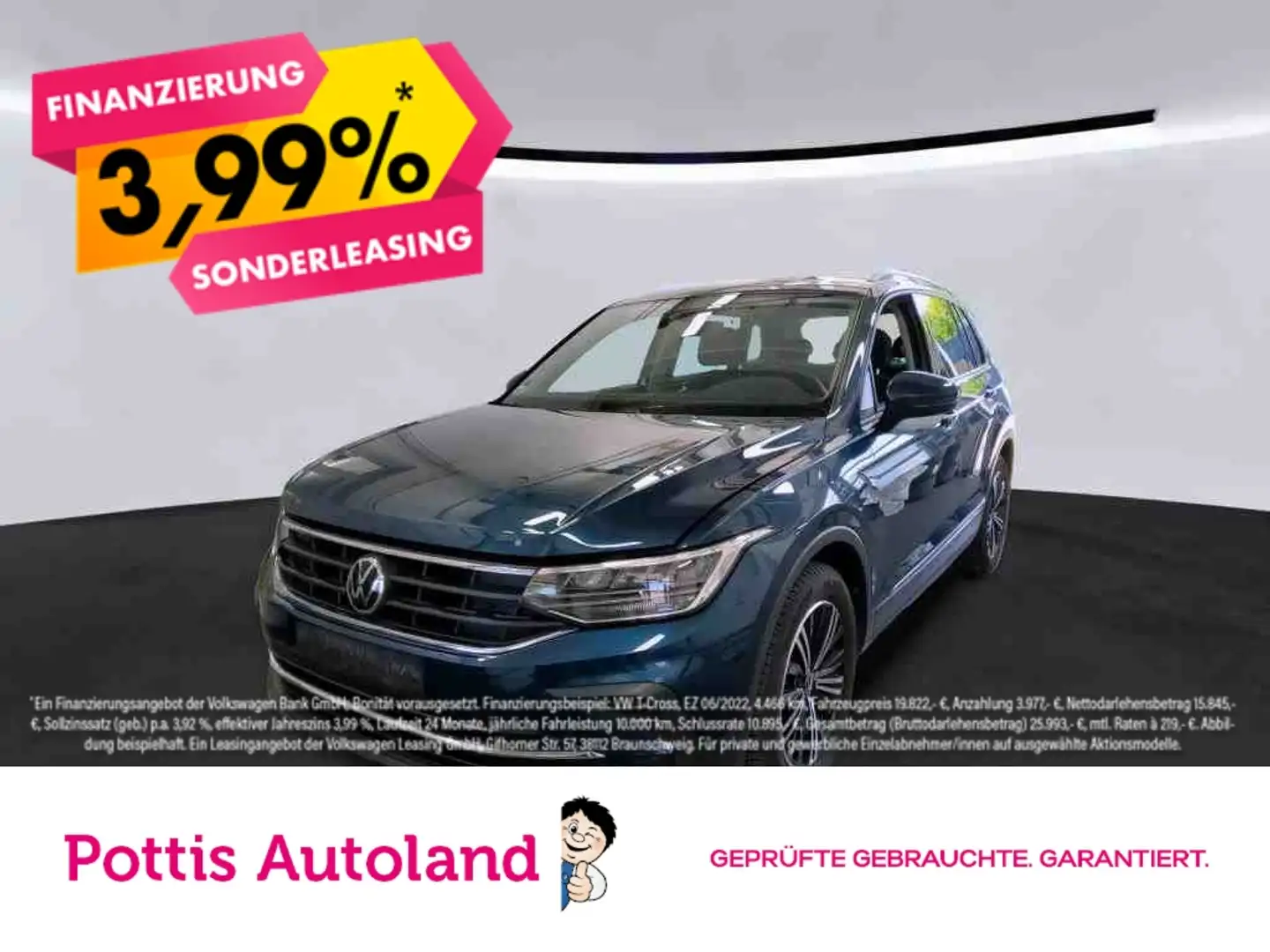 Volkswagen Tiguan 1.5 TSI ACTIVE AHK PDC SITZHZG LED Blau - 1