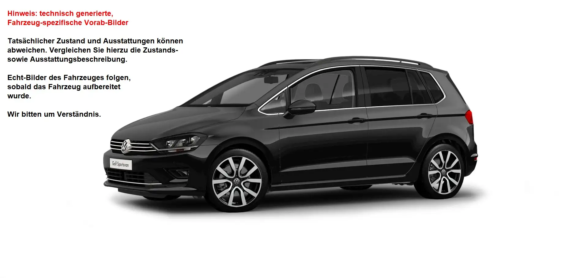Volkswagen Golf Sportsvan Highline Czarny - 1