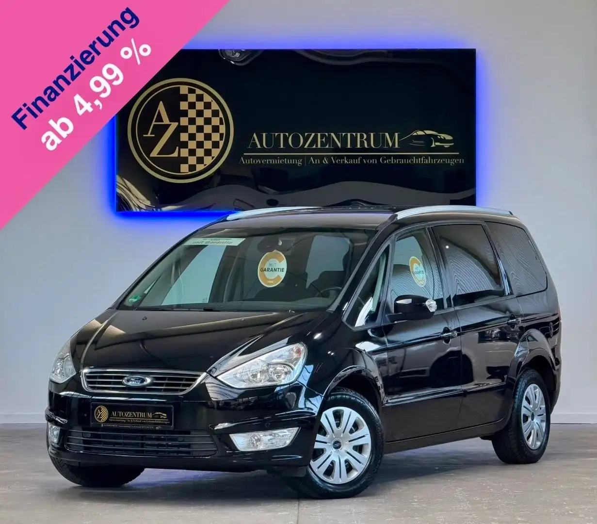 Ford Galaxy 2.0 TDCI 7-SITZER*GARANTIE*1.HAND*SITZ-HZ Zwart - 1