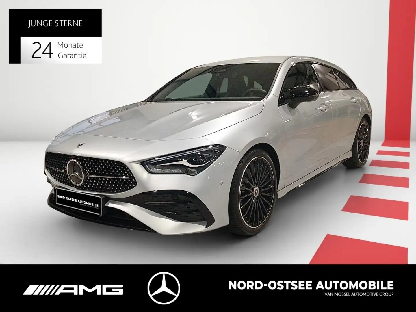 Mercedes-Benz CLA 200 d SB AMG NIGHT MBUX SHZ KLIMA Silber - 1