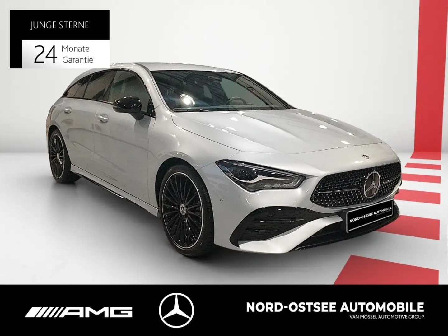 Mercedes-Benz CLA 200 d SB AMG NIGHT MBUX SHZ KLIMA Silber - 2