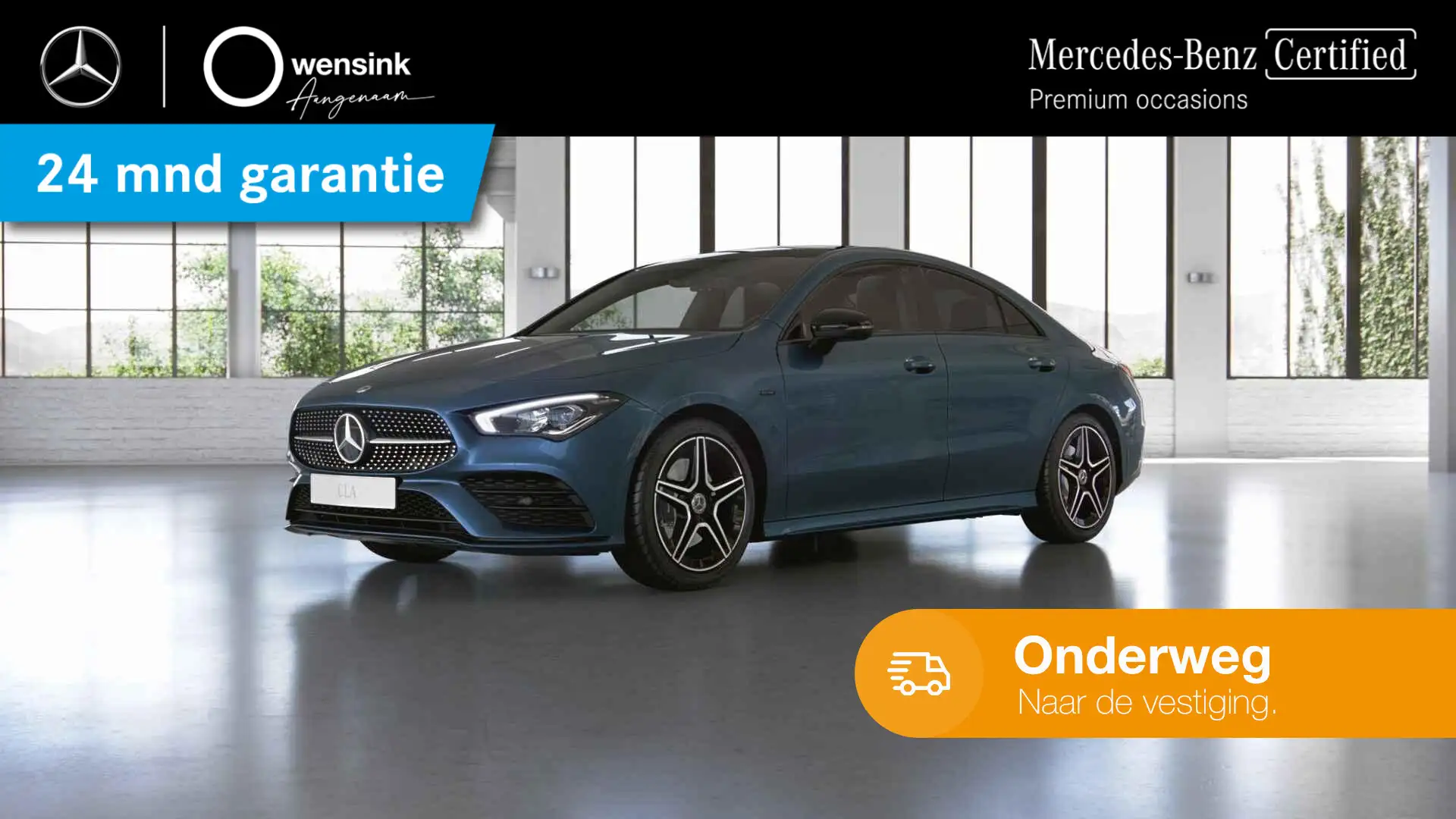 Mercedes-Benz CLA 250 e Premium Plus | Panoramadak | Night pakket | Appl Bleu - 1