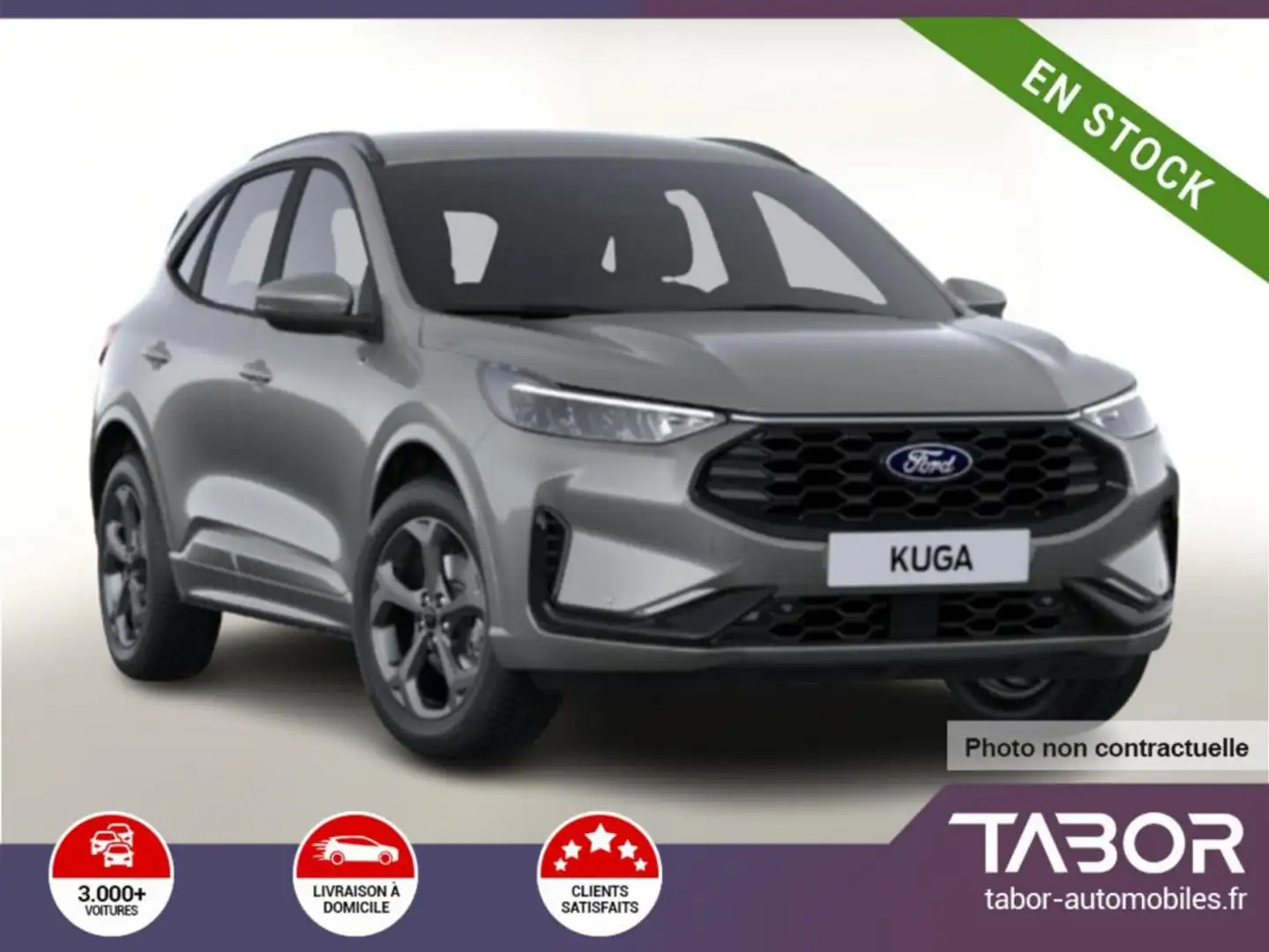 Ford Kuga 2.5 FHEV 180 CVT ST-Line GPS cam Argent - 1