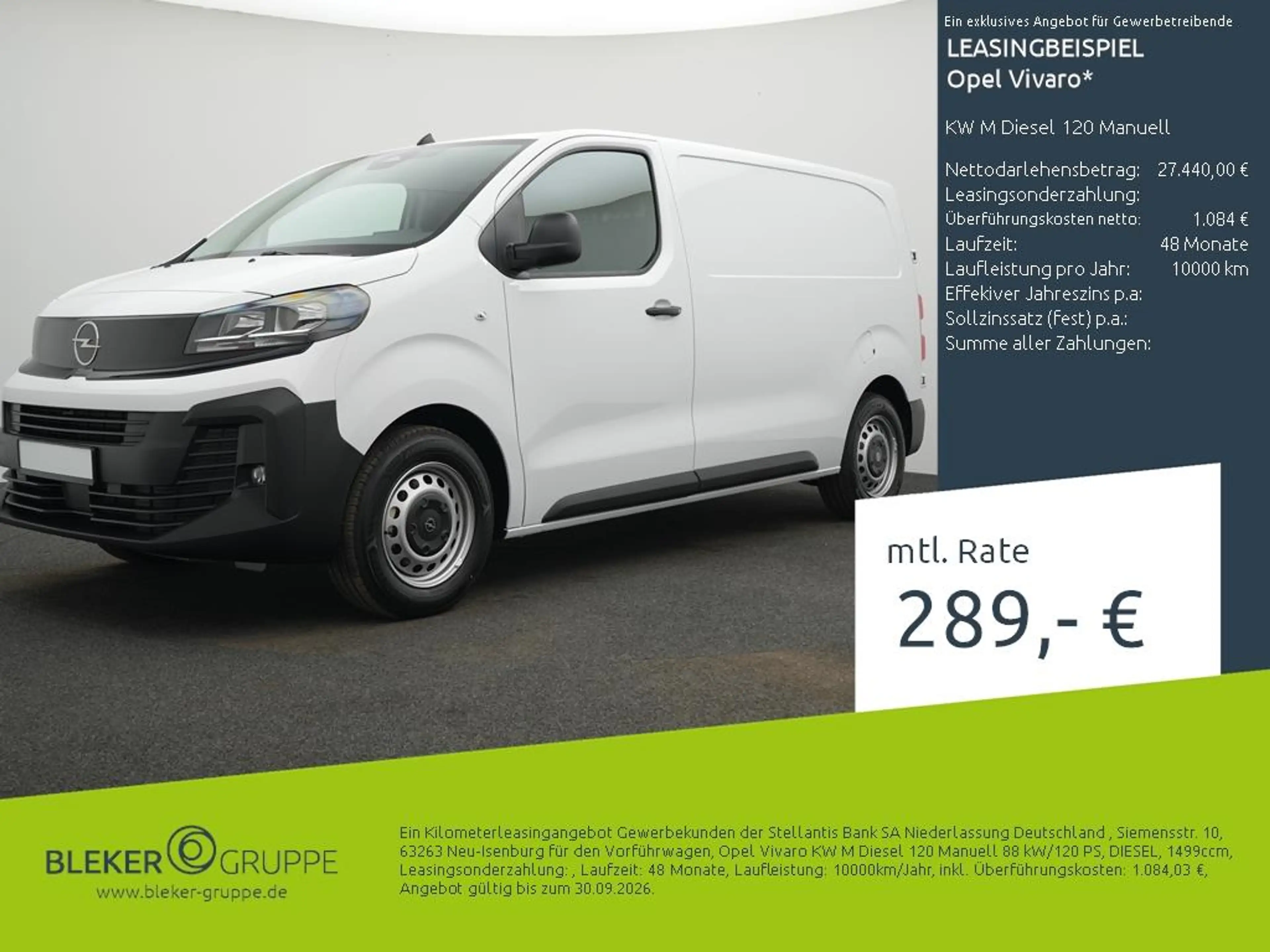 Opel Vivaro KW M Diesel 120 Manuell