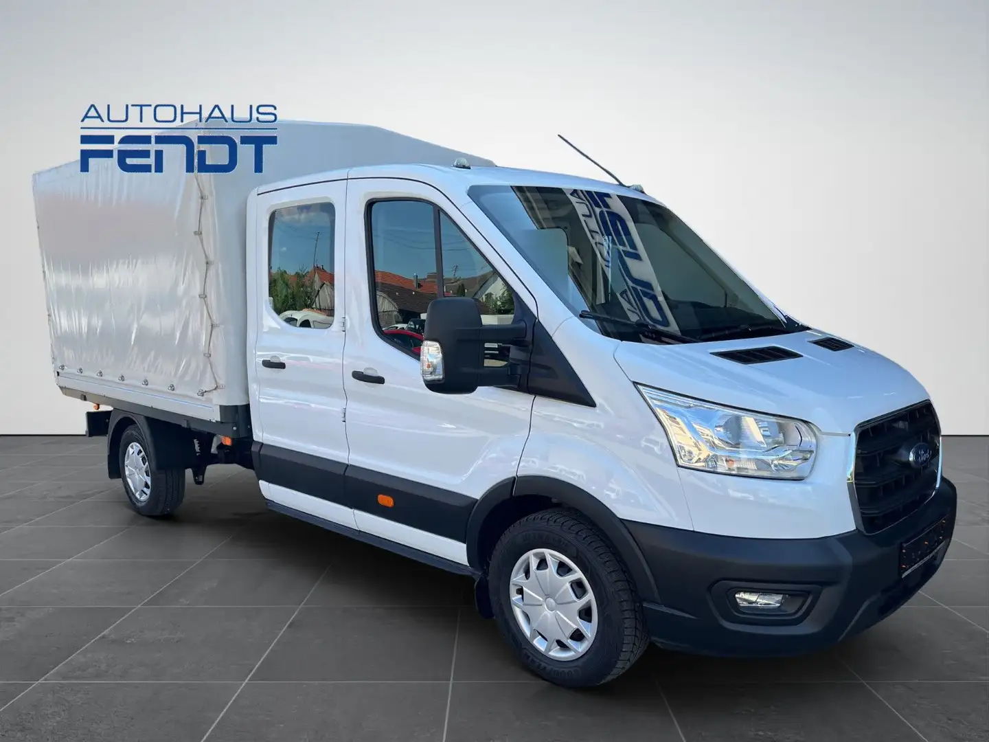 Ford Transit Pritsche 350L3 4X4 AHKSitzh.6AirbagPlane Weiß - 2