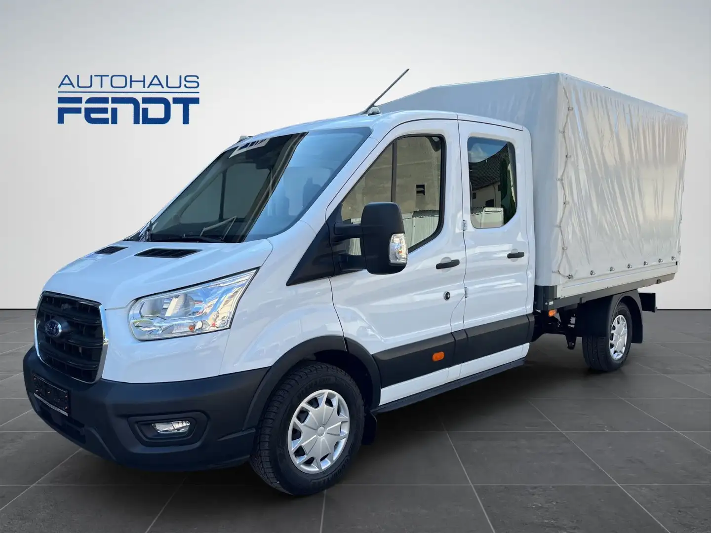 Ford Transit Pritsche 350L3 4X4 AHKSitzh.6AirbagPlane Weiß - 1