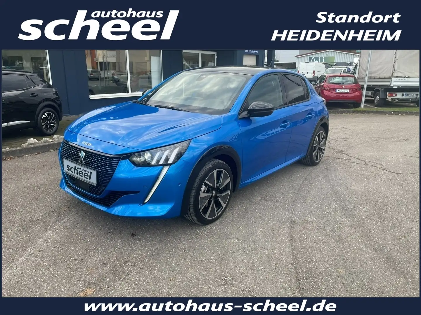 Peugeot 208 e- Elektromotor 136 (e-) e- GT FLA SpurH LM Blau - 1