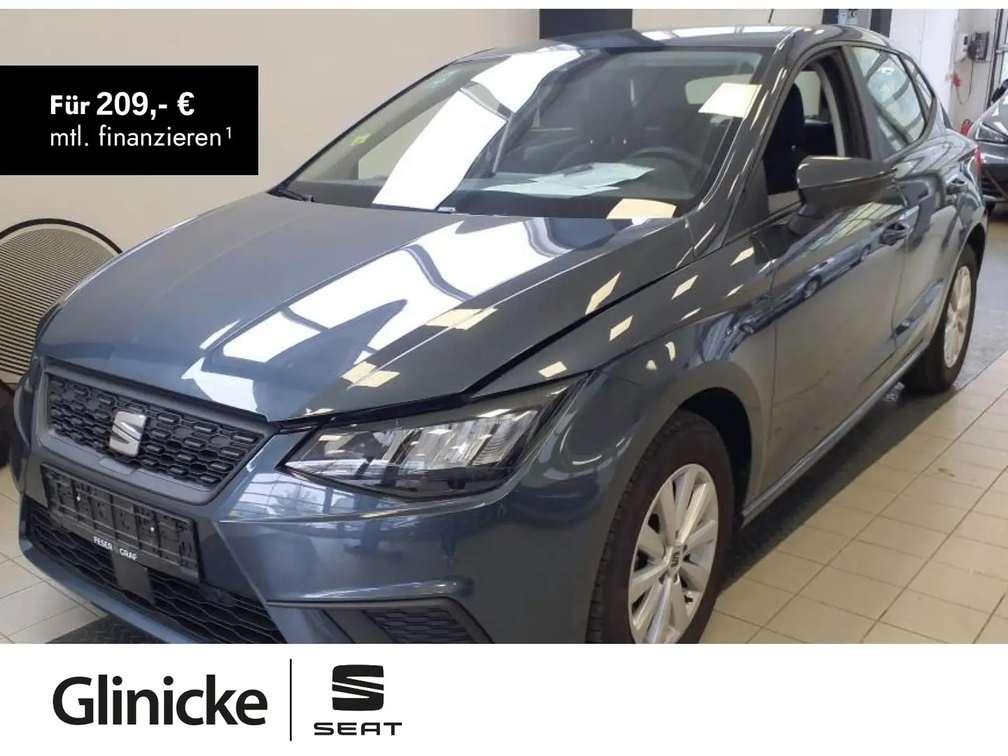 SEAT Ibiza Style 1.0 TSI RFK, FULL LINK, SHZ Grau - 1