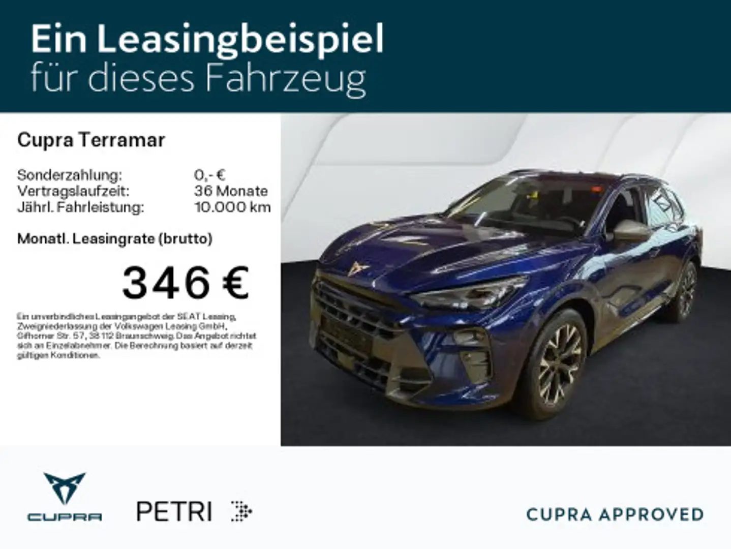 CUPRA Terramar 1.5 eTSI DSG*NAVI*KAM*HUD*Keyless*ACC*1 Blau - 2