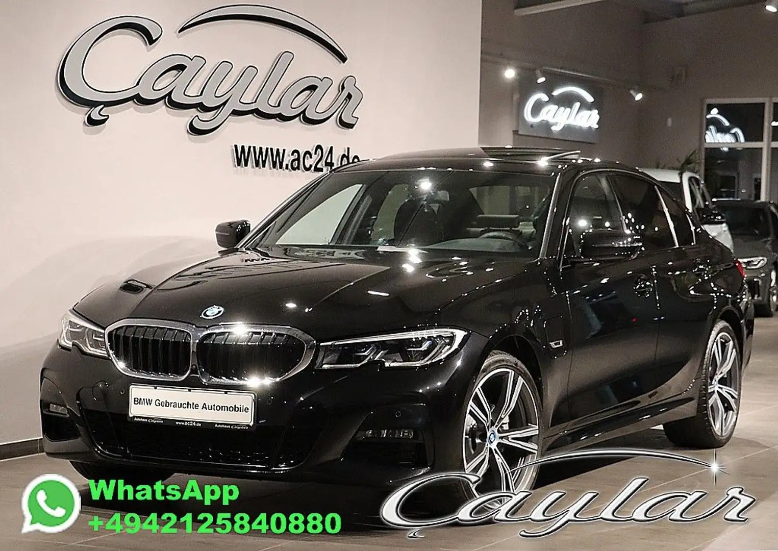 BMW 320 e M SPORT NAPPA 360°MEMORY LASER GLASDACH 19" Noir - 1