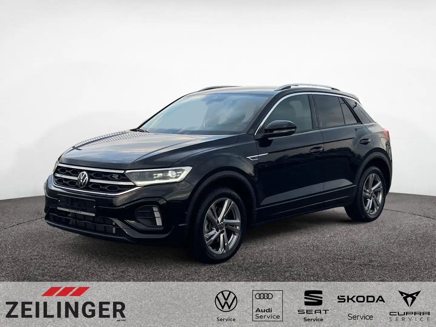 Volkswagen T-Roc R-Line 4Mo. TSI DSG|AHK|NAVI|KAMERA|ACC Schwarz - 1