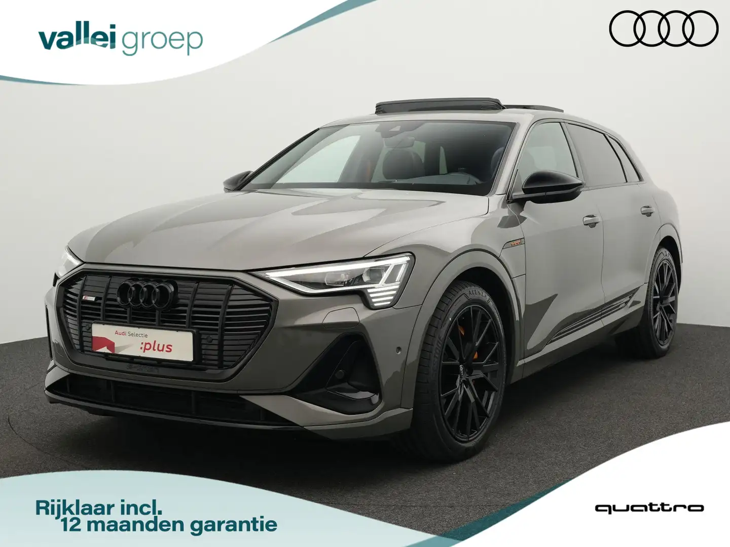 Audi e-tron 55 quattro S edition 95 kWh 408 pk | Panoramadak | Grijs - 1