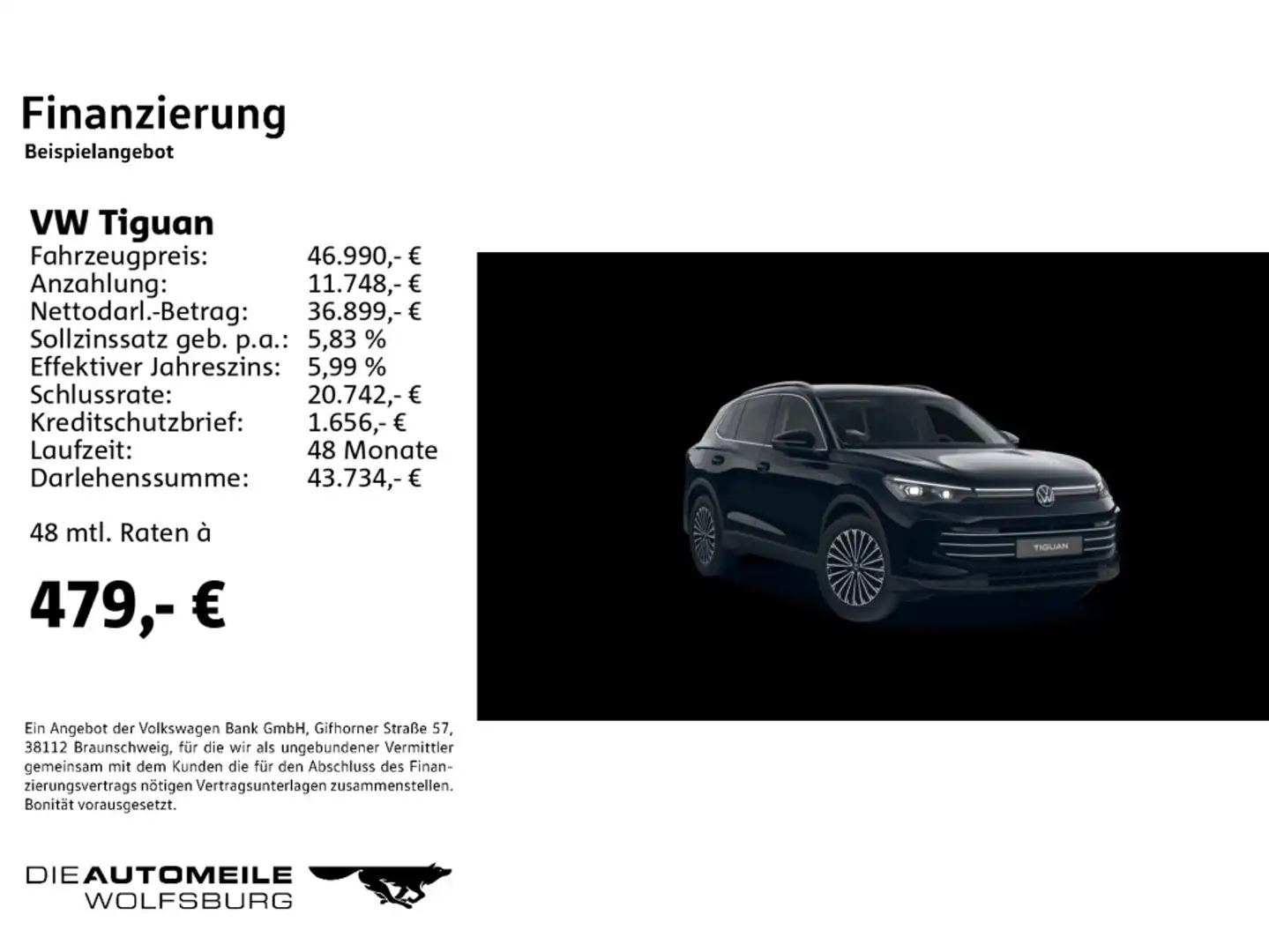 Volkswagen Tiguan 1.5 eTSI OPF DSG Elegance Zwart - 2