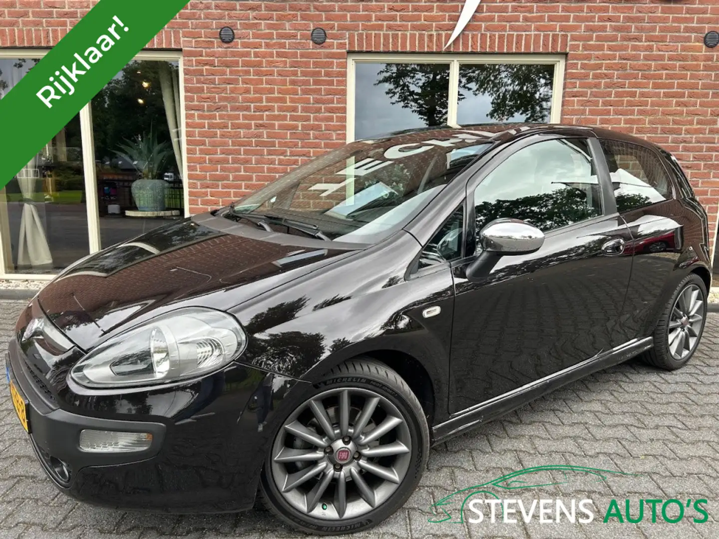 Fiat Punto Evo 1.4-16V m-air Sport NIEUWE APK / 1E EIGENAAR / N.A Zwart - 1