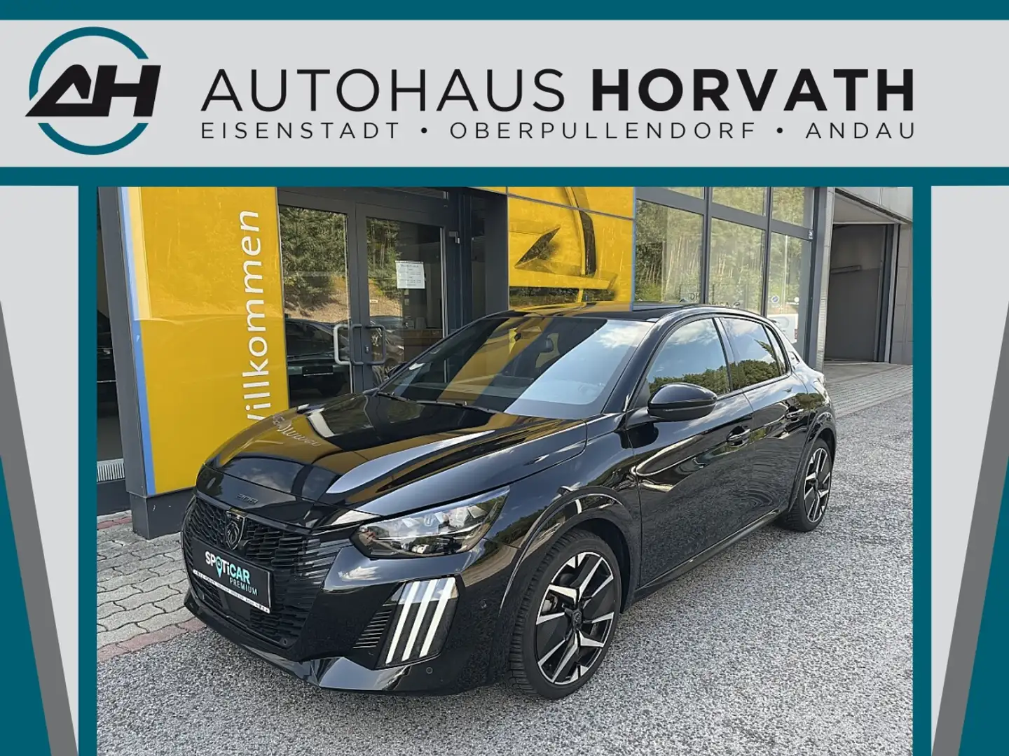 Peugeot 208 Hybrid 110 e-DCS6 GT!VOLLAUSST!TOP ANGEBOT! Schwarz - 1