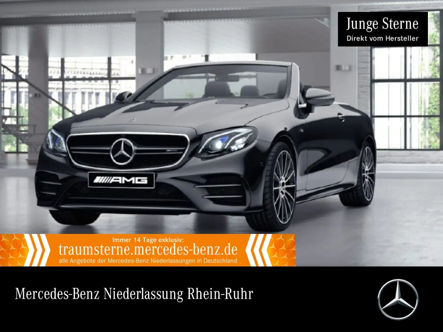 Mercedes-Benz E 53 AMG E 53 Cabrio 4M AMG+MULTIBEAM+FAHRASS+BURMESTER+20" Schwarz - 1