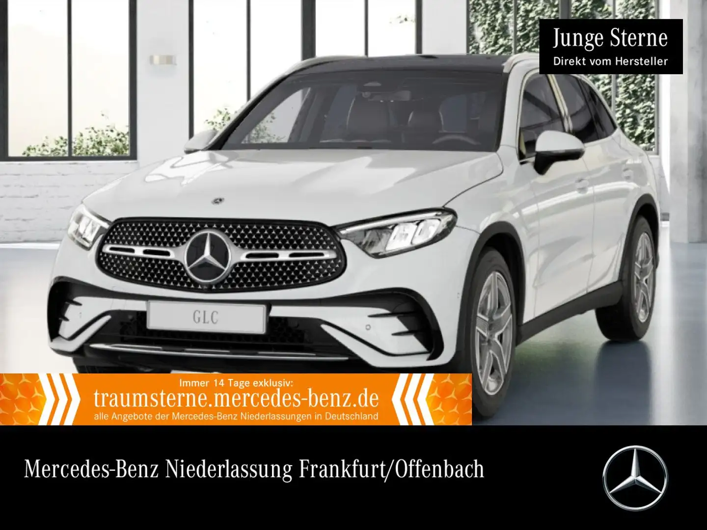 Mercedes-Benz GLC 300 4M AMG+PANO+360+AHK+LED+TOTW+KEYLESS+9G Weiß - 1