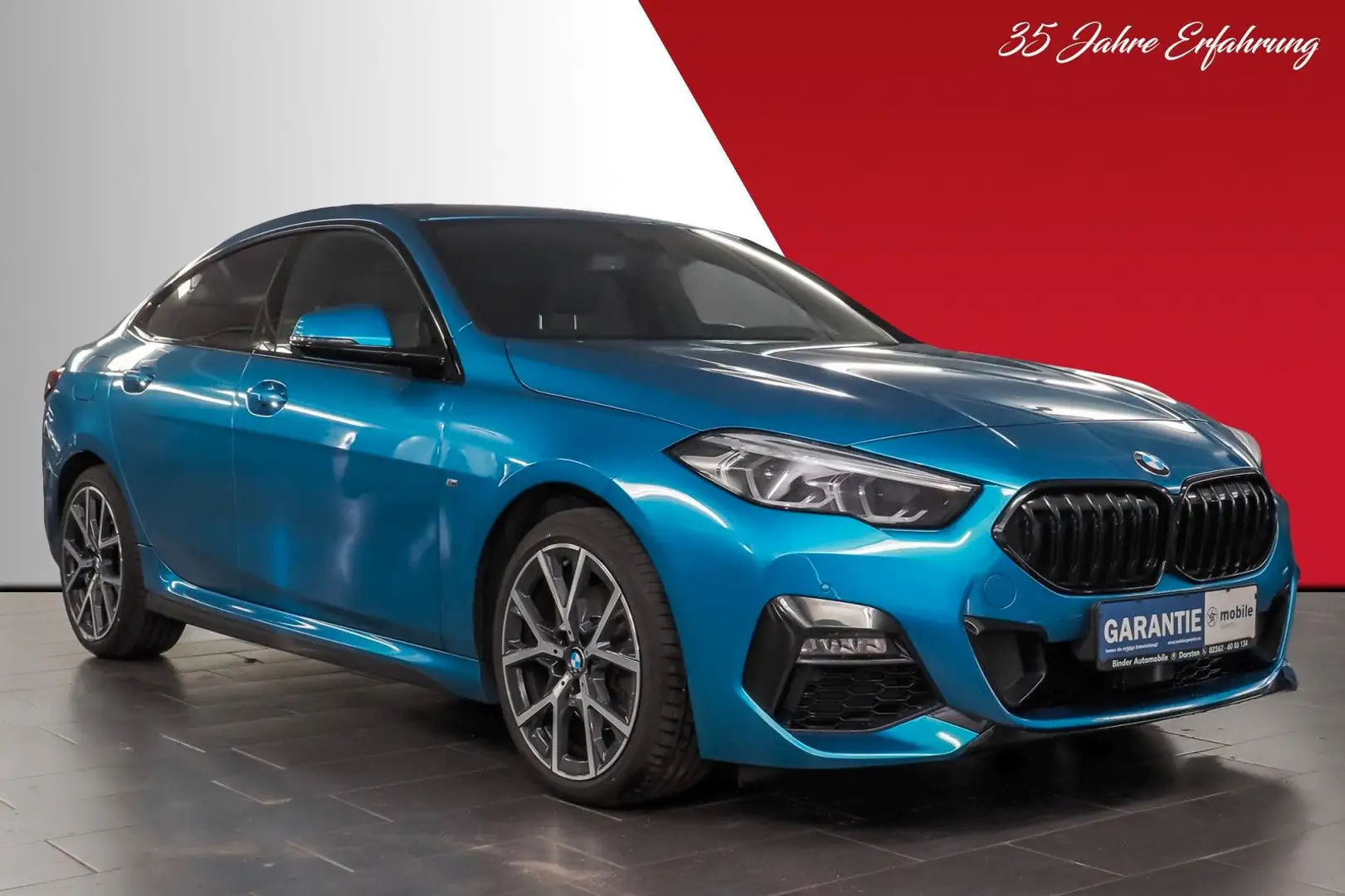 BMW 218 Gran Coupé*M SPORT*SORGLOS-PAKET*8 x ALU*TOP Azul - 2