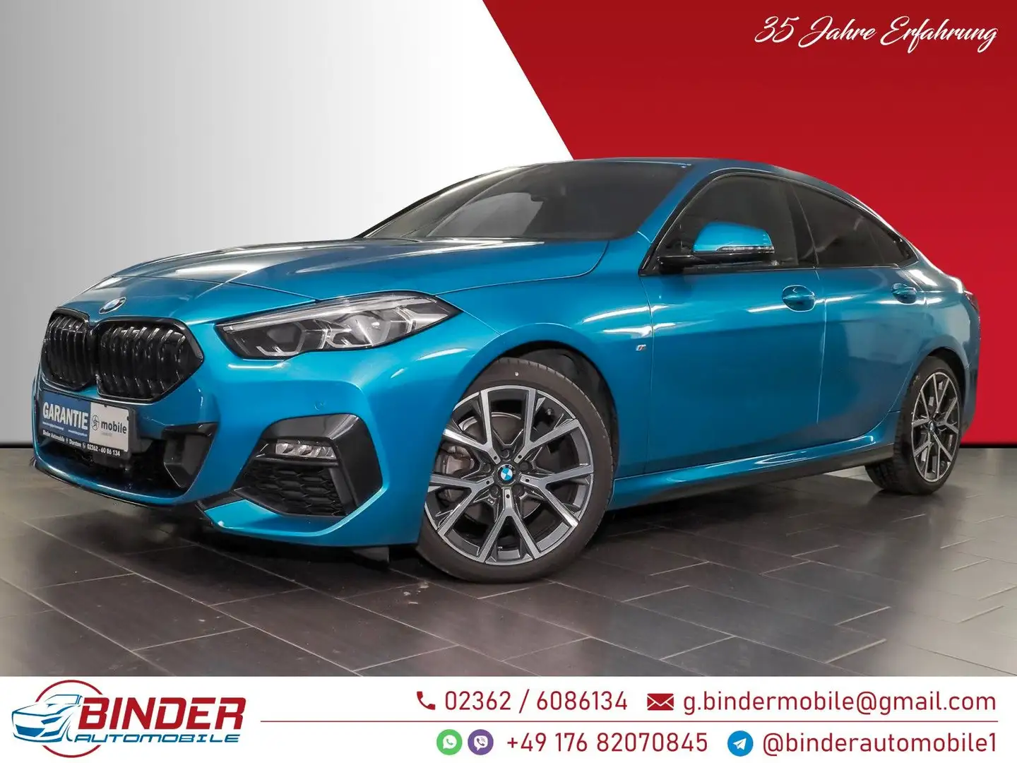 BMW 218 Gran Coupé*M SPORT*SORGLOS-PAKET*8 x ALU*TOP Azul - 1