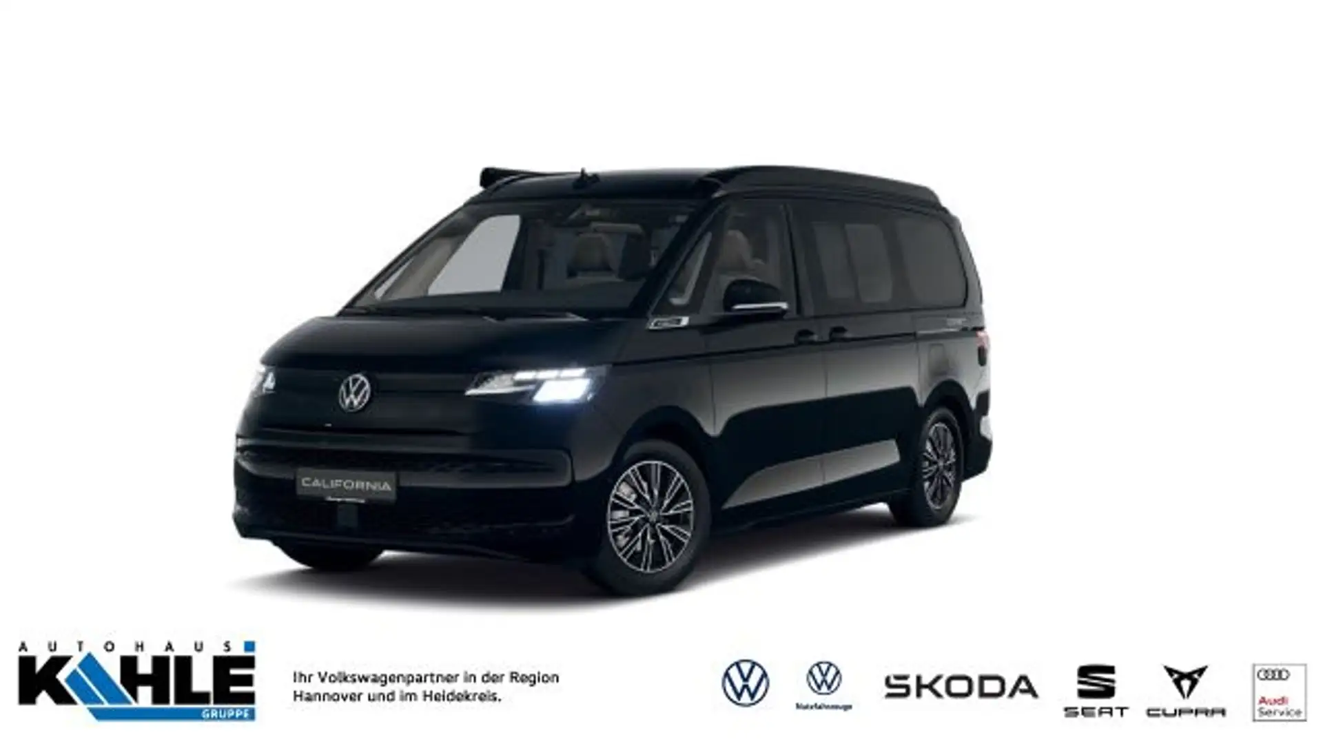 Volkswagen T6 California Coast 2.0 TDI DSG Navi AHK Standheiz. LED SHZ Klim Schwarz - 1