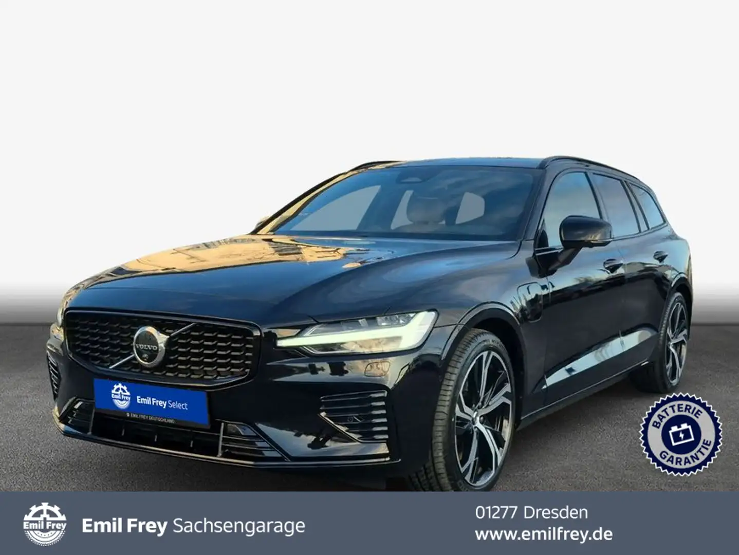 Volvo V60 T6 Plug-in Hybrid AWD Ultra Dark Business Schwarz - 1