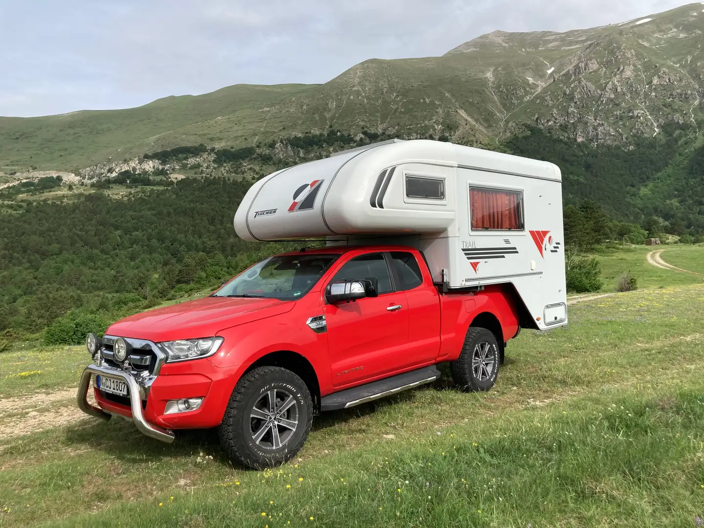 Ford Ranger Extracab mit Tischer 260 SD Kabine Rot - 1