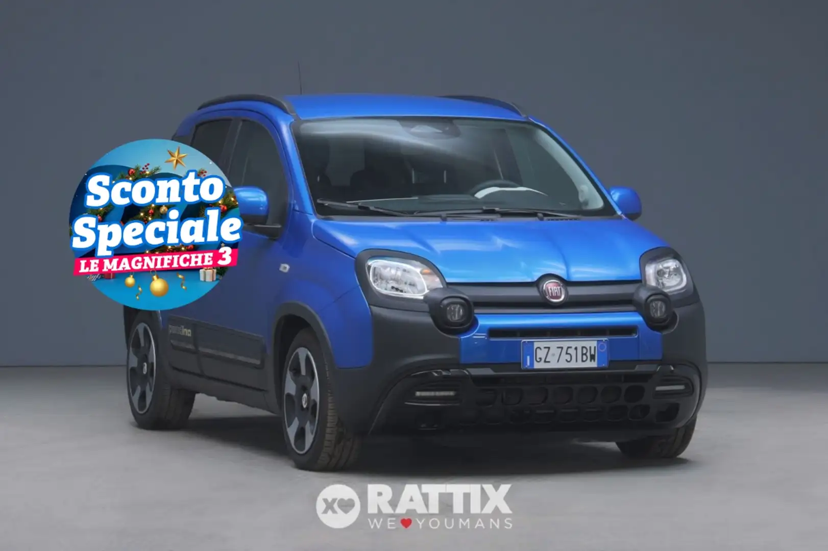 Fiat Panda Pandina 1.0 firefly hybrid 70CV Cross Bleu - 1