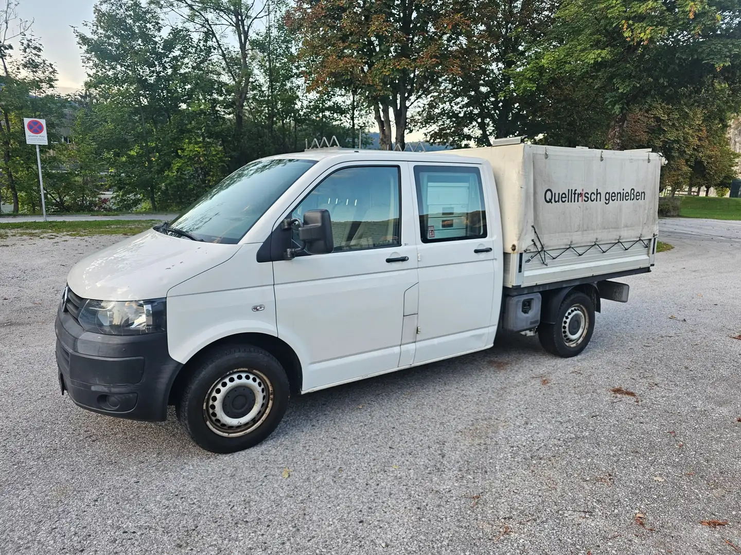 Volkswagen T5 Transporter Pritsche Doppelkabine 4Motion Weiß - 2