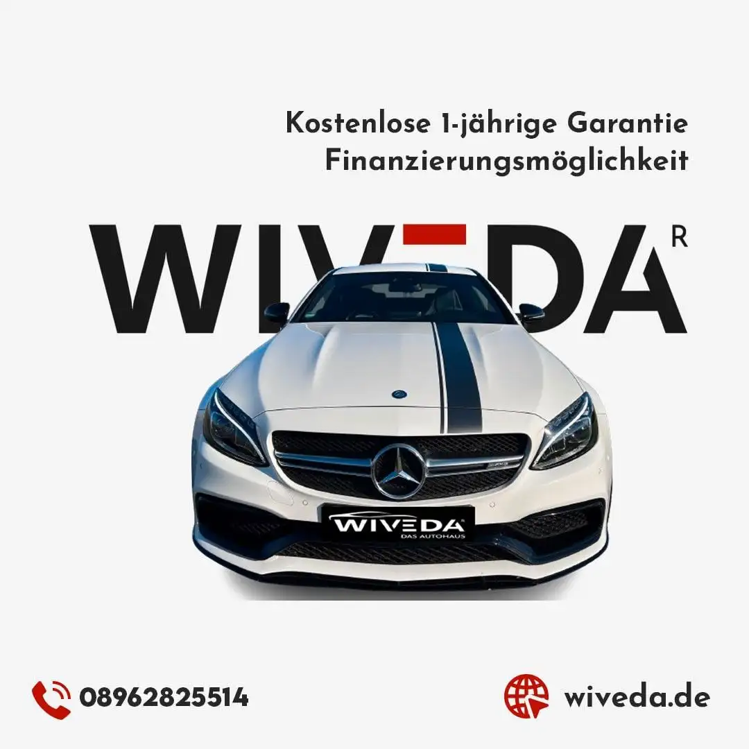 Mercedes-Benz C 63 AMG C 63 S Coupe AMG Edition 1 KAMERA~LEDER~SPUR~ Weiß - 1