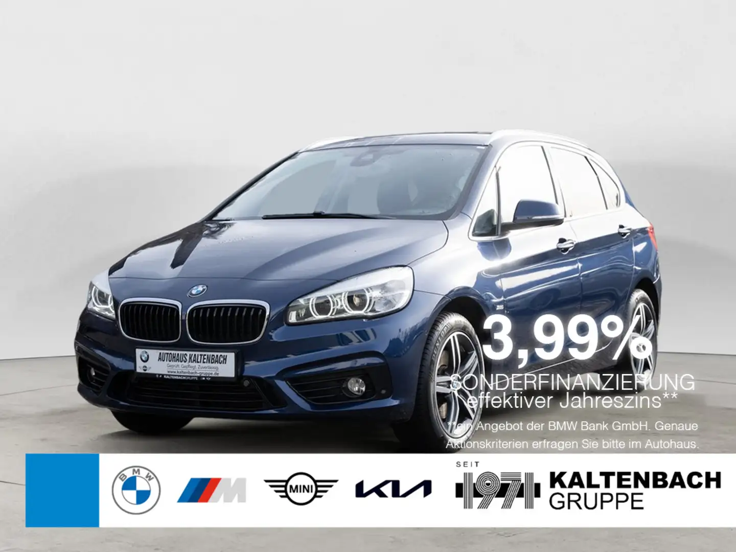 BMW 220 Active Tourer Sport Line AHK LED NAVI SHZ Bleu - 1
