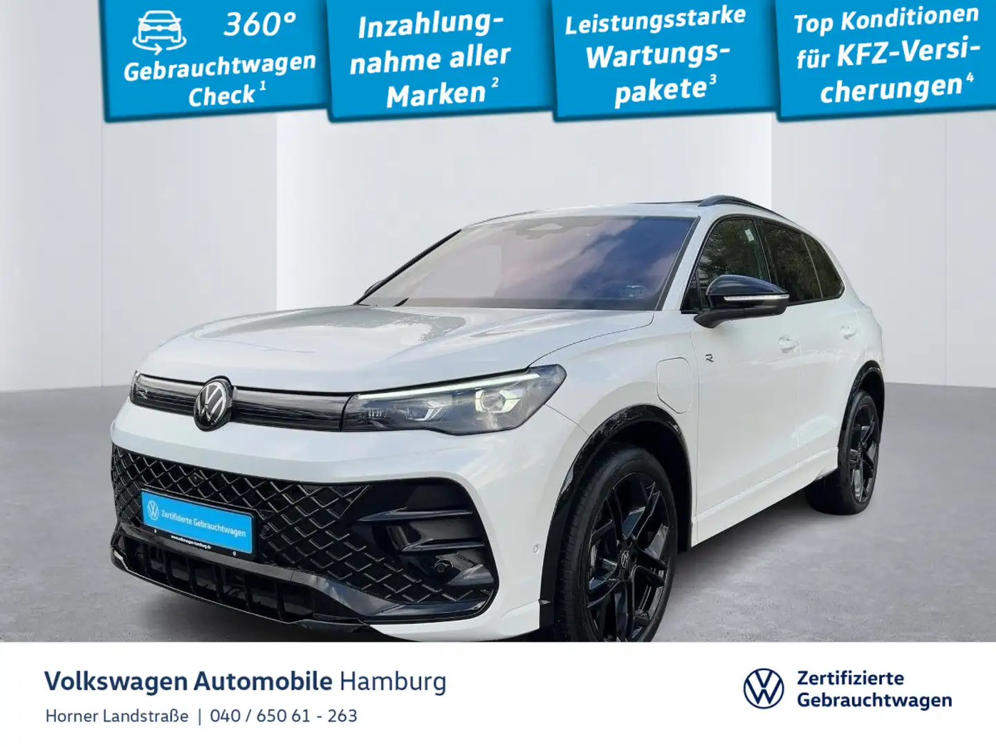 Volkswagen Tiguan R-Line eHybrid 1.5 TSI DSG Navi AHK PDC Weiß - 1