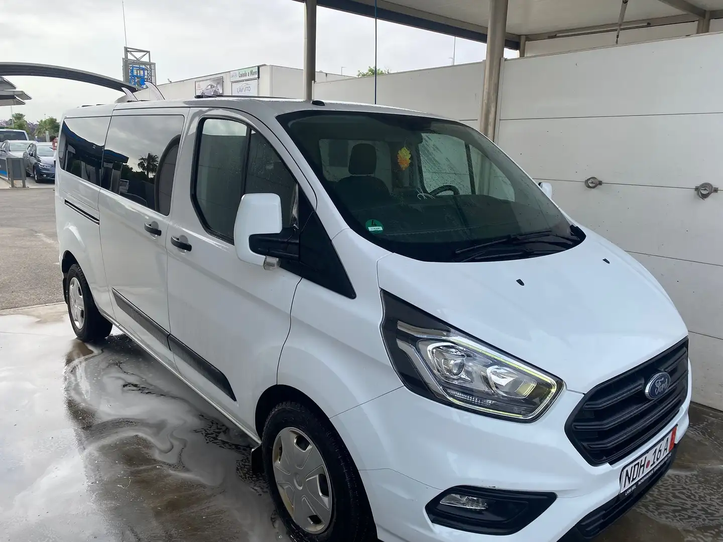 Ford Transit Custom larga 8 plazas Blanco - 2