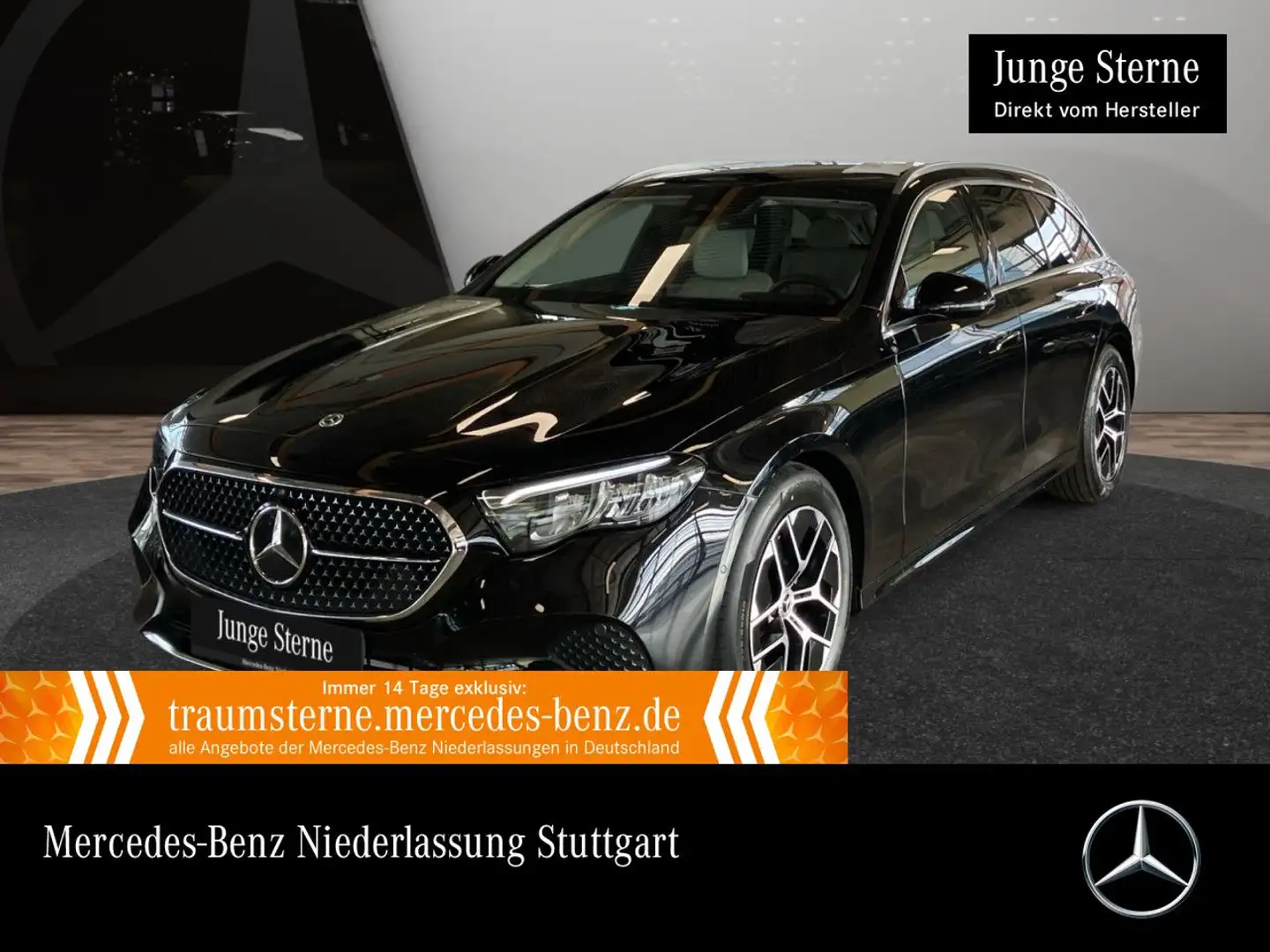Mercedes-Benz E 200 T Avantgarde Distr. LED AHK Kamera Totwinkel Noir - 1