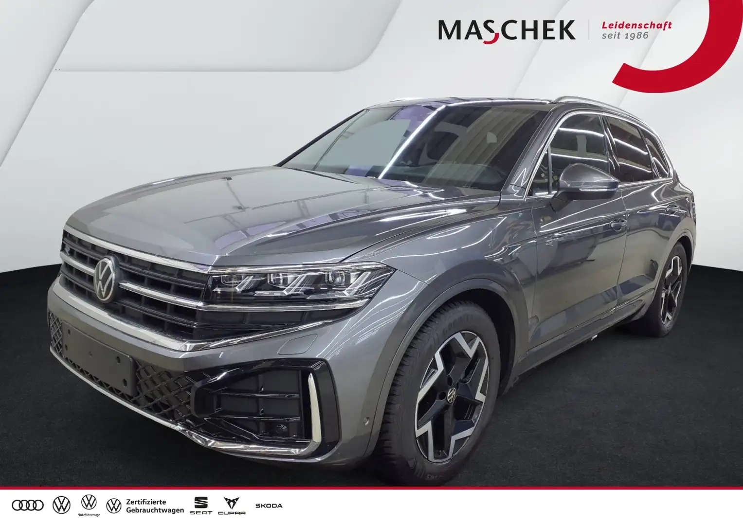Volkswagen Touareg R line 3.0 TDI AHK Luftfwk HUD Memory AHK HUD ACC Grau - 1