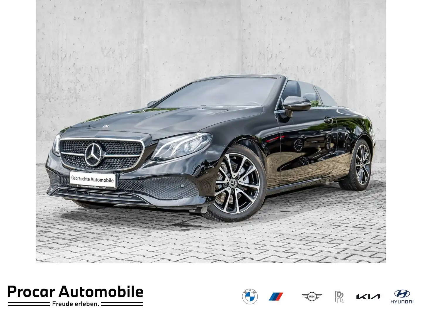 Mercedes-Benz E 200 Cabrio Avantgarde Navi LED RFK DAB Чёрный - 1