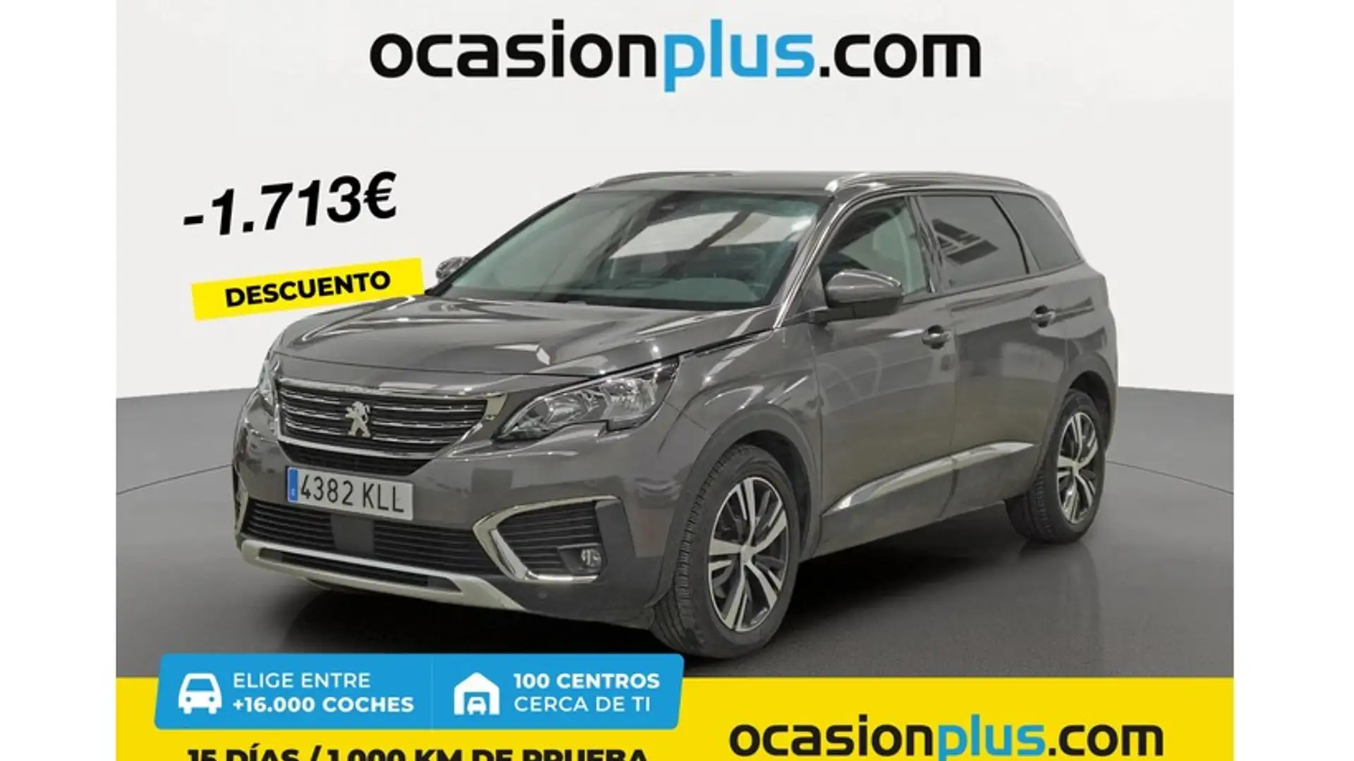 Peugeot 5008 1.6 BlueHDI Allure 7 pl. 120 Gris - 1