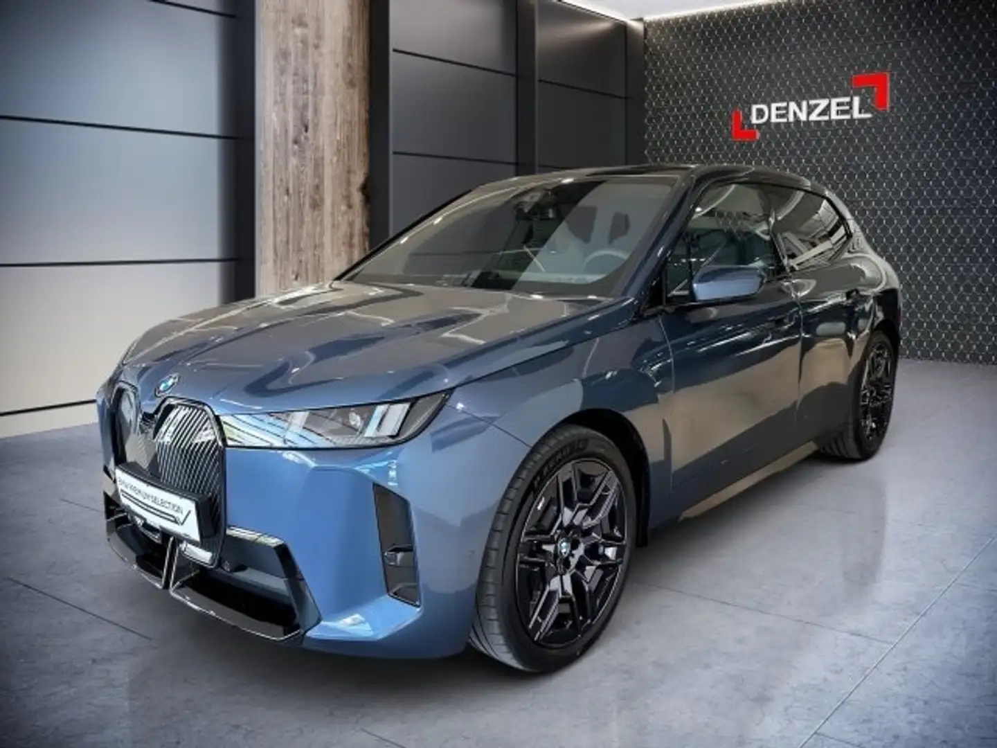 BMW iX xDrive60 Bleu - 1