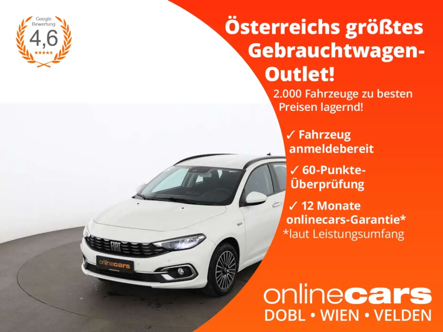 Fiat Tipo Kombi 1.3 Multijet Life LED NAVI ASSIST TEMP Weiß - 1