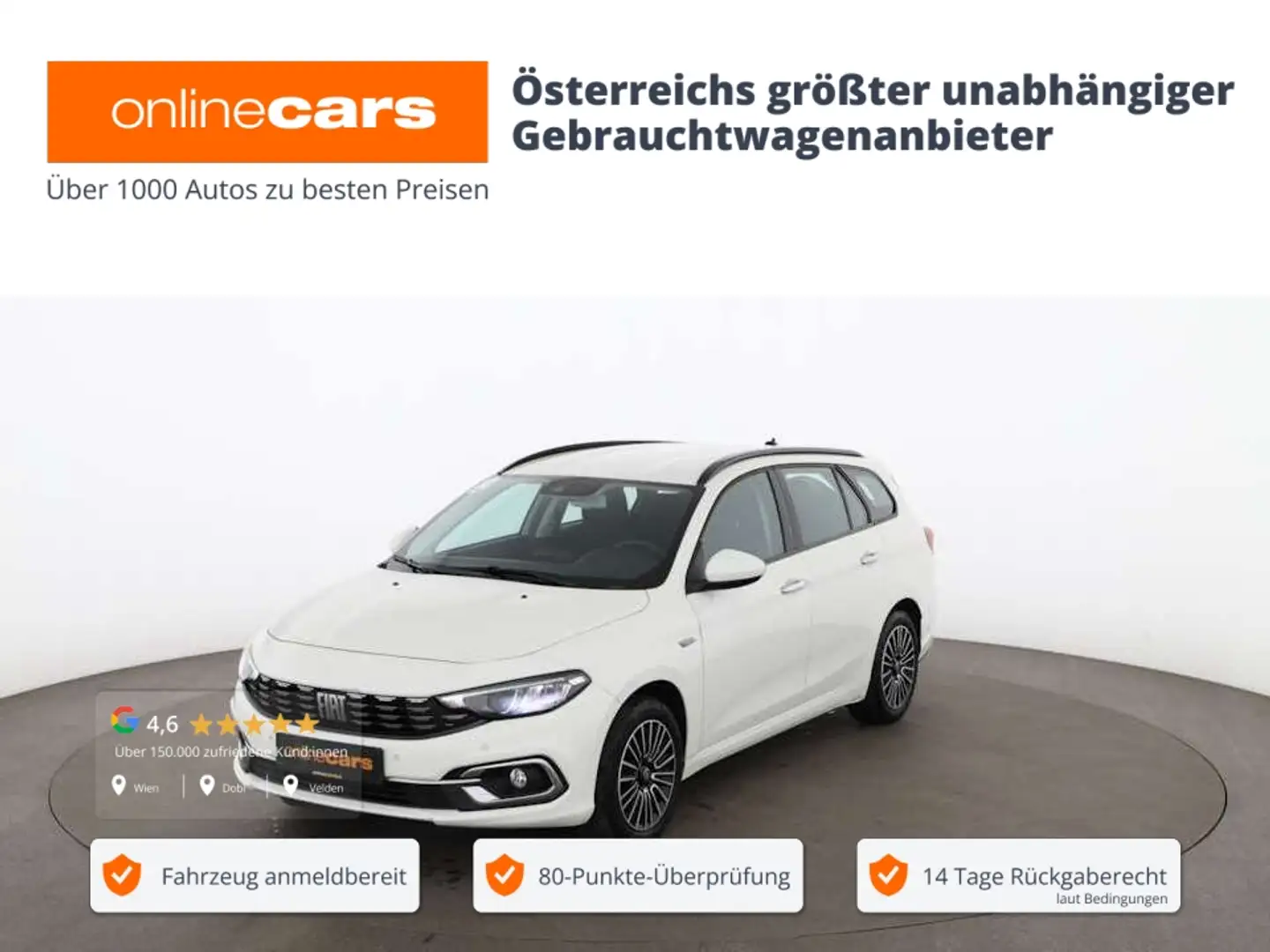 Fiat Tipo Kombi 1.3 Multijet Life LED NAVI ASSIST TEMP Weiß - 1