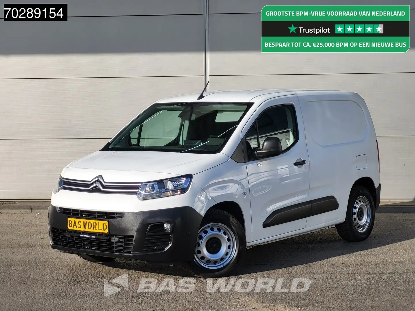 Citroen Berlingo 130PK L1H1 Benzine Emissievrije Euro6 Automaat Nav Wit - 1