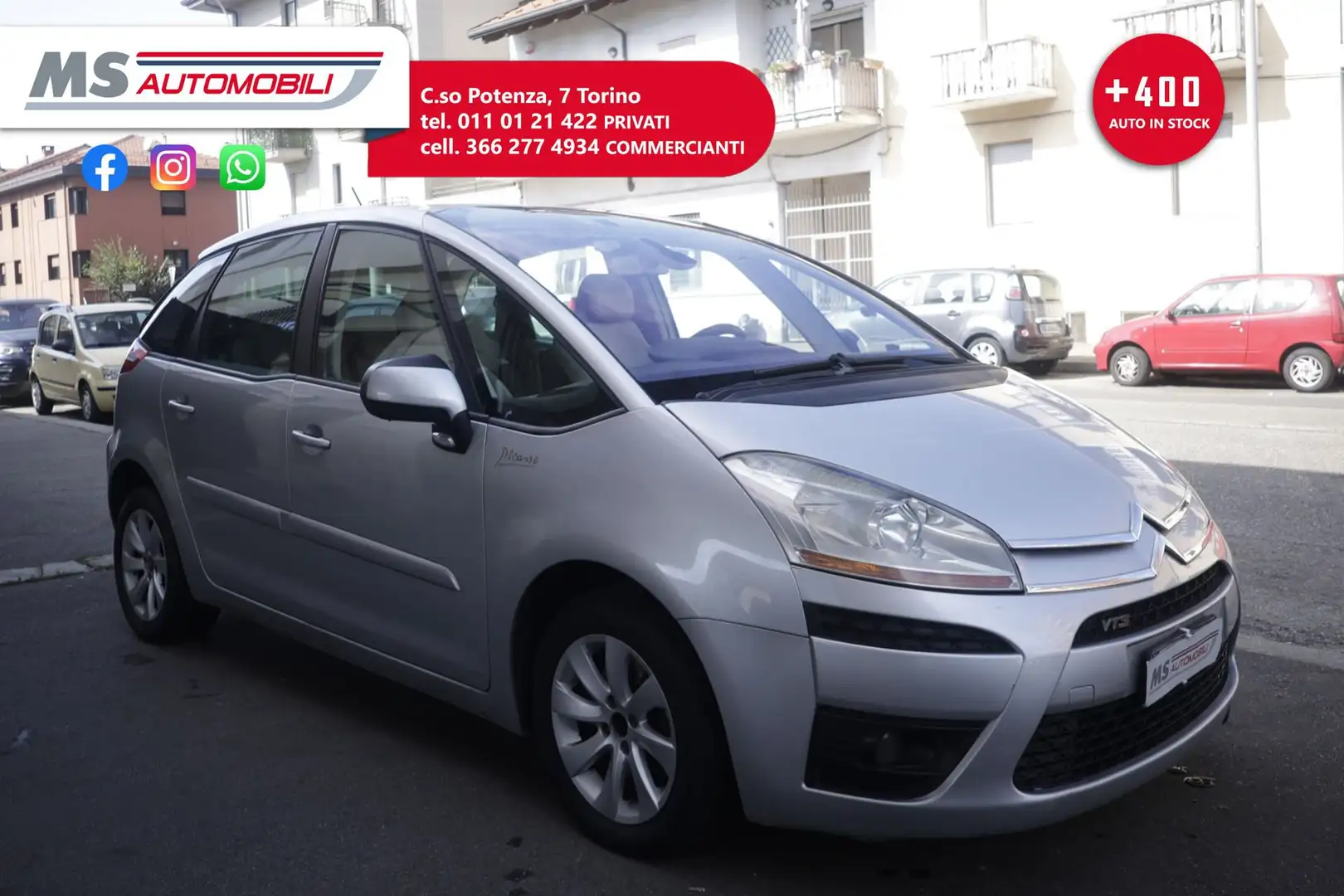 Citroen C4 Picasso 2.0 HDi 140CV FAP airdream VTR Unicoproprietario Срібний - 1