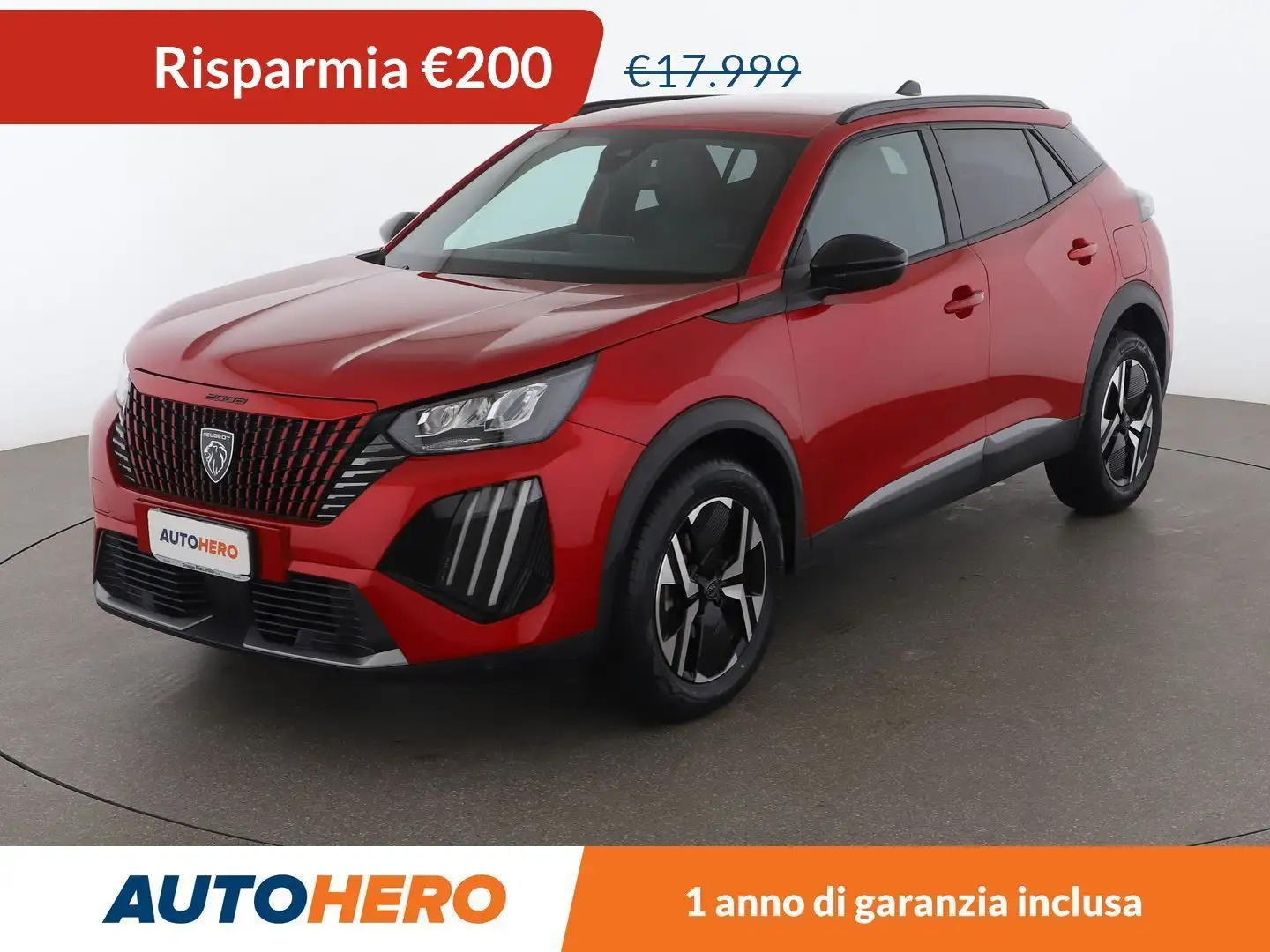 Peugeot 2008 1.2 PureTech Allure 100 CV Rosso - 1