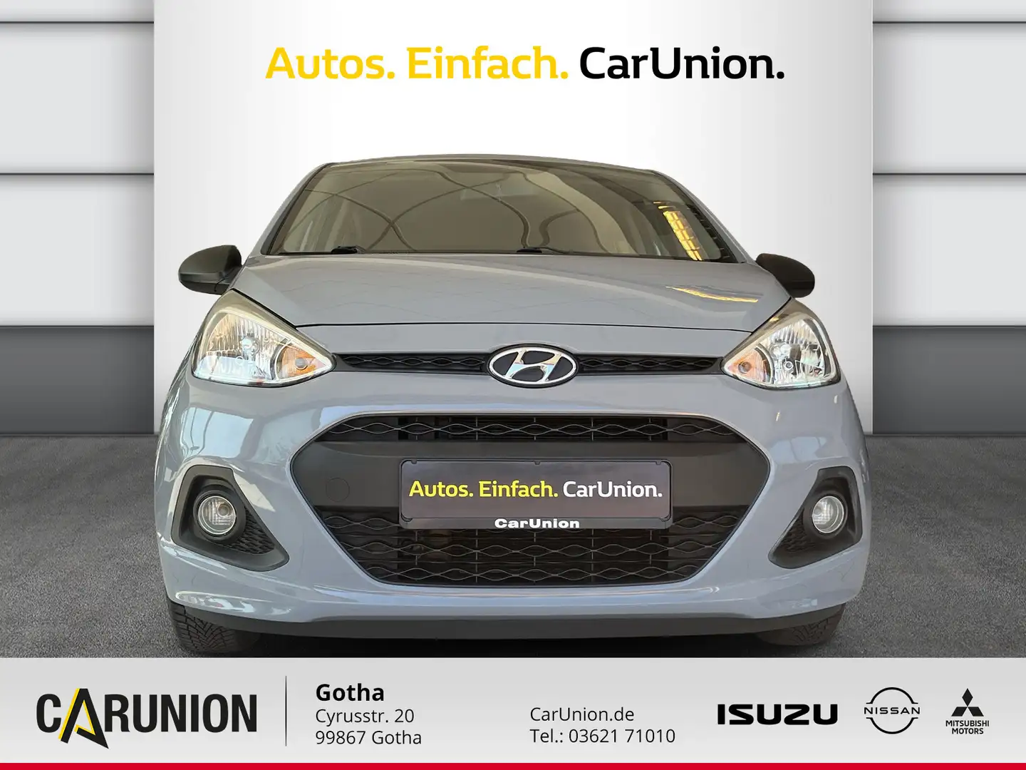 Hyundai i10 1,0 Classic ESP/Klima/USB Grau - 2